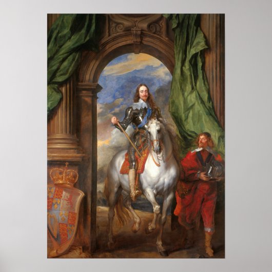 Van Dyck - Karel I Met M. De St Antoine Poster (Voorkant)