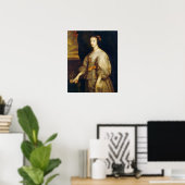 Van Dyck - Koningin Henrietta Maria Poster (Thuiskantoor)