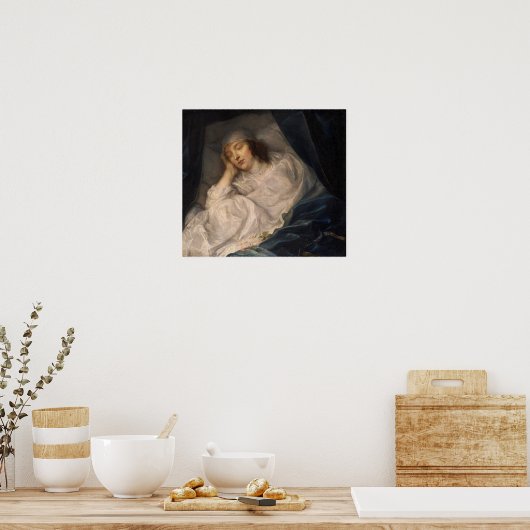 Van Dyck - Lady Digby op haar sterfbed Poster (Keuken)