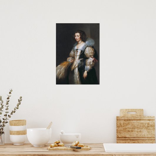 Van Dyck - Maria De Tassis Poster (Keuken)