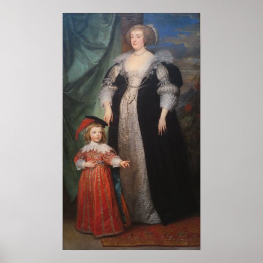 Van Dyck - Marie Claire De Croy Dutchess D'Havre . Poster (Voorkant)