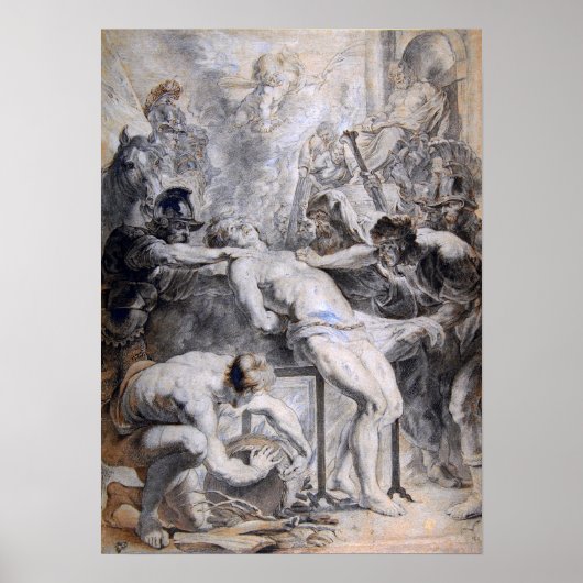 Van Dyck - Martyrdom Saint Lawrence Poster (Voorkant)