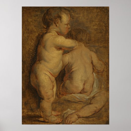 Van Dyck - Onderzoek naar twee Putti's Poster (Voorkant)
