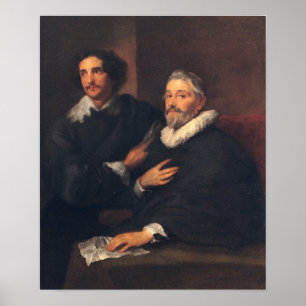 Van Dyck - Portret van de graveurs Pieter de Jo... Poster