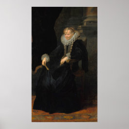 Van Dyck - Portret van een Genovese dame Poster