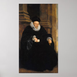 Van Dyck - portret van een genovese herenman Poster
