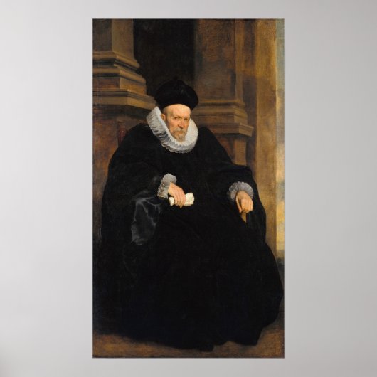 Van Dyck - portret van een genovese herenman Poster (Voorkant)