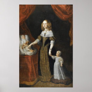Van Dyck - Portret van Louise de la Valliere Poster