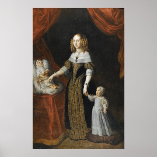 Van Dyck - Portret van Louise de la Valliere Poster (Voorkant)