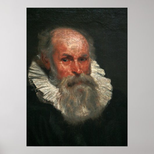Van Dyck - Portret van oude man Poster (Voorkant)
