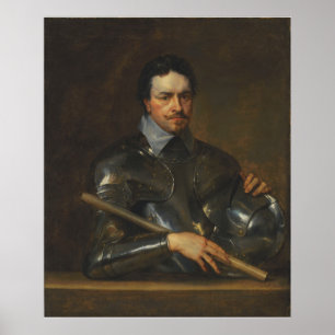 Van Dyck - Portret van Thomas Wentworth 1e Graaf … Poster