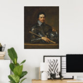 Van Dyck - Portret van Thomas Wentworth 1st Earl . Poster (Thuiskantoor)