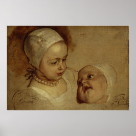 Van Dyck - Prinses Elizabeth en Prinses Anne Poster