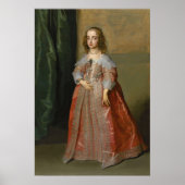Van Dyck - prinses Mary dochter van koning Charles Poster (Voorkant)