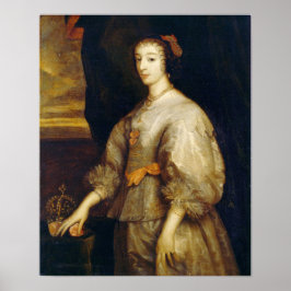 Van Dyck - Queen Henrietta Maria Poster