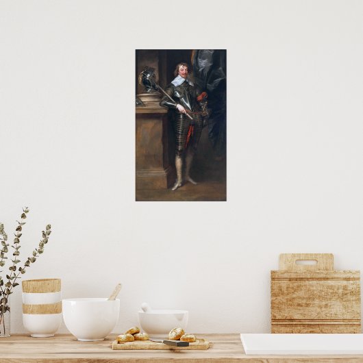 Van Dyck - Robert Rich Second Earl of Warwick Poster (Keuken)