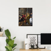 Van Dyck - Saint Ambrose die Theodosius van ... Poster (Thuiskantoor)