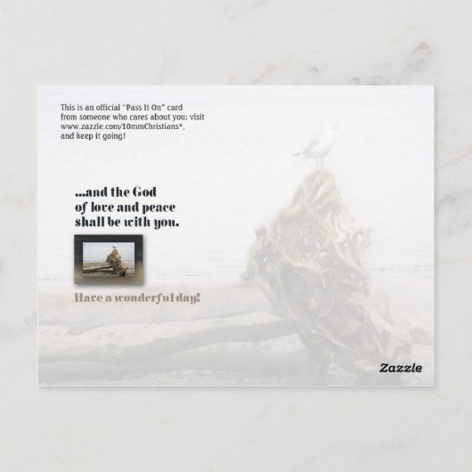 Van één achterhoofd briefkaart (Achterkant)