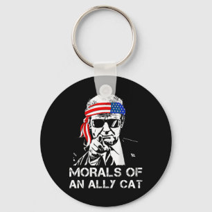 Van een bondgenoot Cat Funny Trump 2024 Trump Pres Sleutelhanger