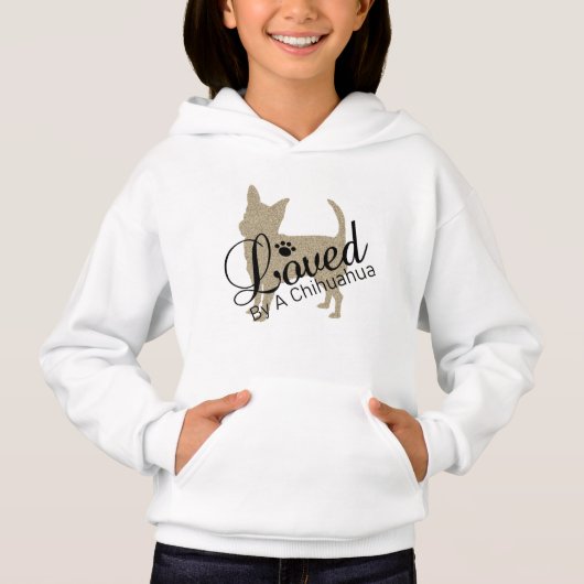 Van een Chihuahua Girls Hoodie (Voorkant)