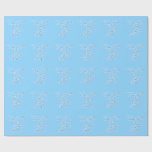 Van een Classy Boutique Cadeaupapier (Vlak)