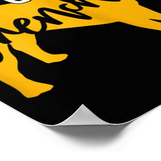 van een Franse buldog 1 Poster (Hoek)