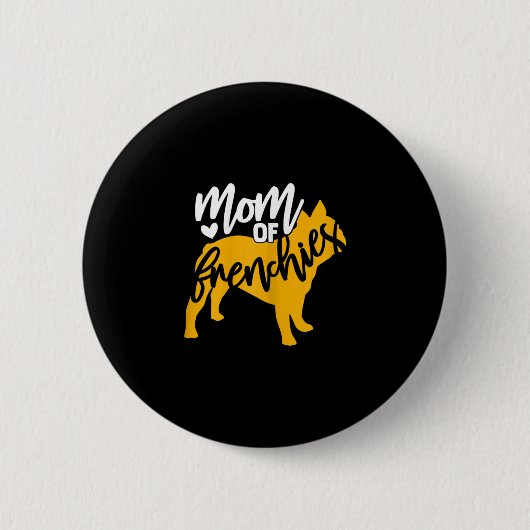 van een Franse buldog 1 Ronde Button 5,7 Cm (Voorkant)