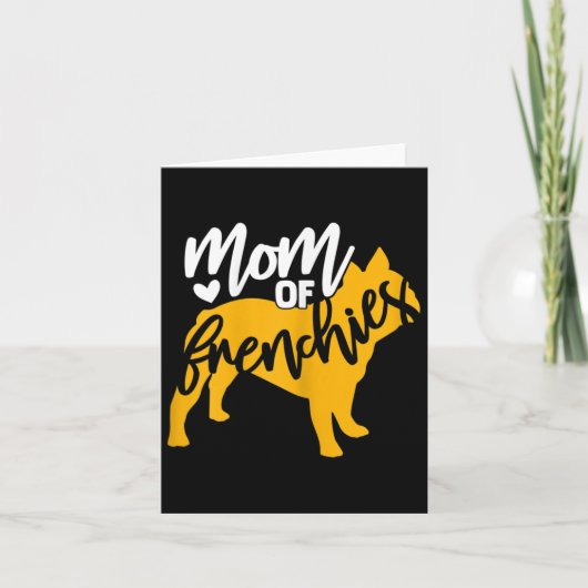 Van een Franse Bulldog 1 Kaart (Voorkant)