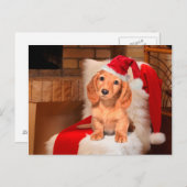 Van een hond Kerstmis Feestdagenkaart (Voorkant / Achterkant)