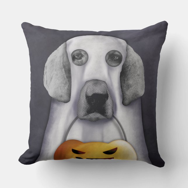 Van een hond wordt Pooh een spook Kussen (Voorkant)