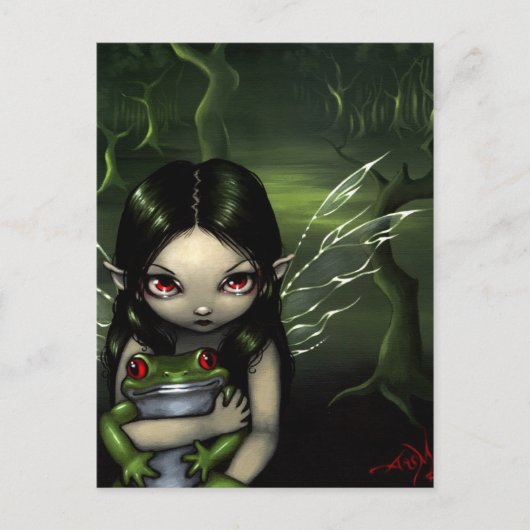 "Van een kikker houden" Briefkaart (Voorkant)