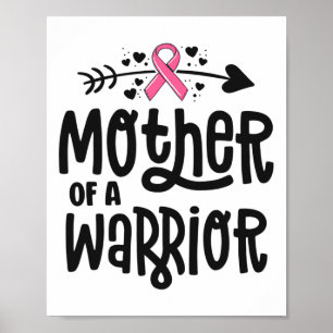 Van een krijger familie borstkanker roze lint poster
