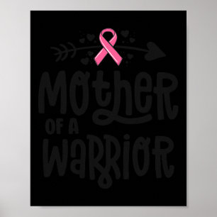 Van een krijger familie borstkanker roze lint poster