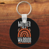 Van een krijger leukemie bewustzijn maand kanker l sleutelhanger (Voorkant)