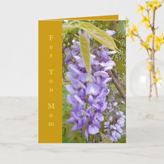 van een "moeder het hart" Kaart (Gele Bloem)