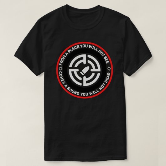 Van een plek die je niet ziet. - ARMY SNIPER Stic T-shirt (Design voorkant)