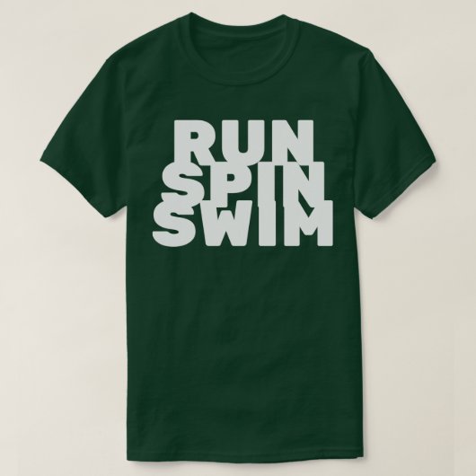 van een ronddraaien triatleet t-shirt (Design voorkant)