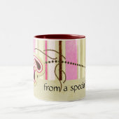 Van een speciale vriend... tweekleurige koffiemok (Center)