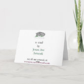 Van een "speelse Papegaaiduiker" de Horizontale Kaart (Achterkant)