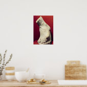Van een standbeeld afkomstige voet poster (Keuken)