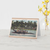 Van een "van de Vreugde Rit in Florida" Zwarte Kaart (Gele Bloem)