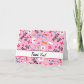 Van een verpleegster Dank je medische kunstroze Bedankkaart (Voorkant)