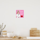 Van een verpleegster PRN-Poster houden Poster (Keuken)