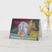 VAN ÉÉN "VOLWASSEN"-KIND NAAR EEN ANDERE BIEDDAAGK KAART (Gele Bloem)