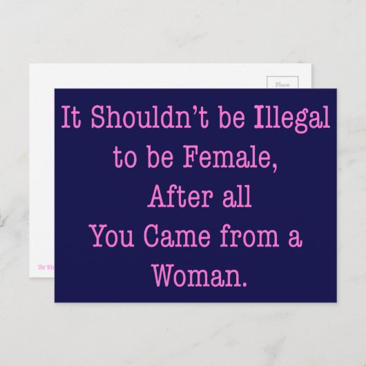 Van een vrouw briefkaart (Voorkant / Achterkant)