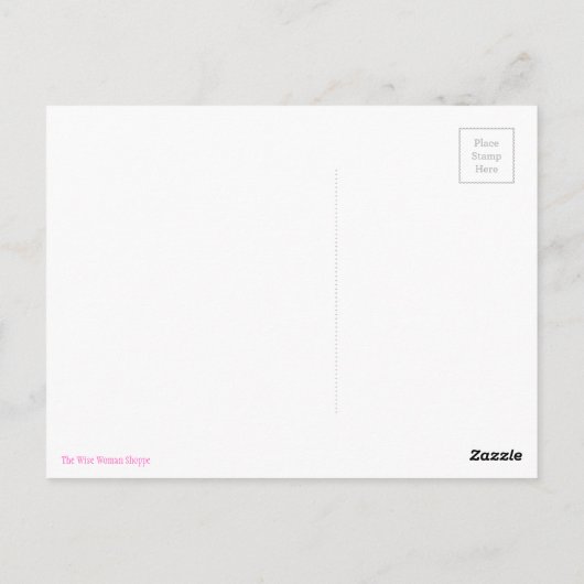 Van een vrouw briefkaart (Achterkant)