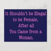 Van een vrouw briefkaart (Voorkant)