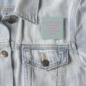 Van een vrouw vierkante button 5,1 cm (In situ)