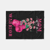 Van een Warrior Borstkanker Ondersteuningssquadron Fleece Deken (Voorkant (Horizontaal))