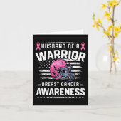 Van een Warrior Breast Cancer Awareness Football Kaart (Gele Bloem)